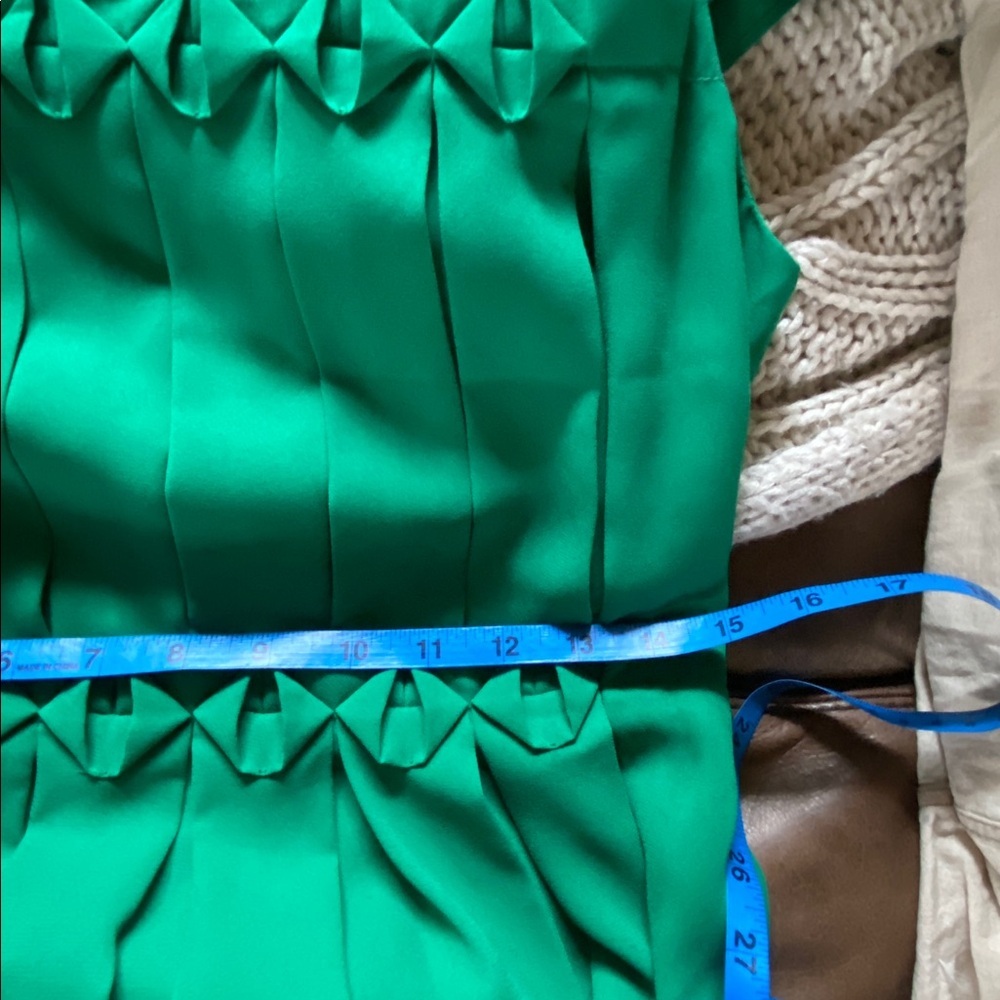 Ted Baker London Emerald Green Pleated Maxi Dress, Size 2 - Picture 8 of 14